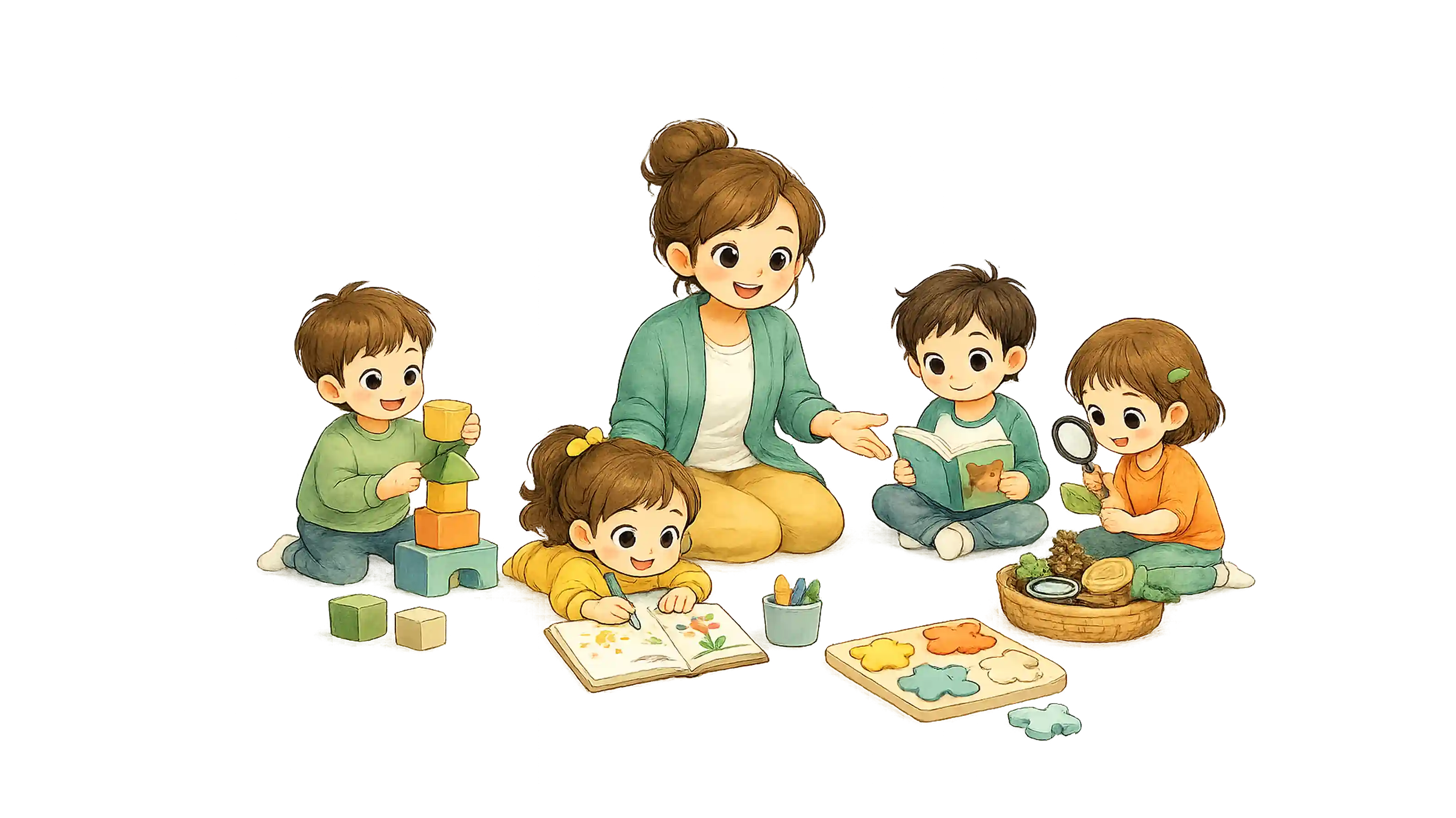 Flexible curriculum and teaching approaches in childcare